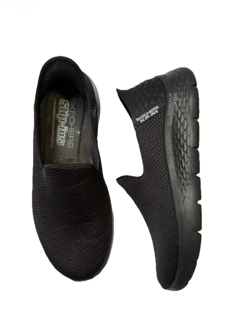 Skechers Women's Slip-On Black Knit Go Walk Shoes
